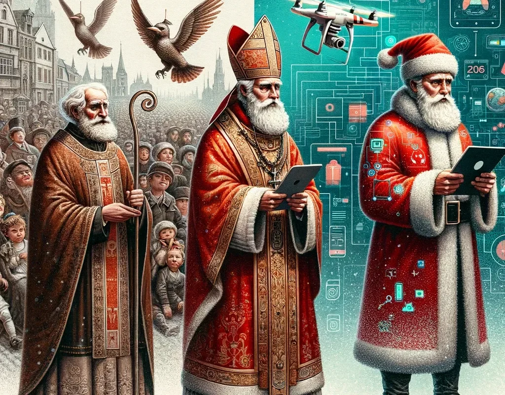 evolucióon de papa noel